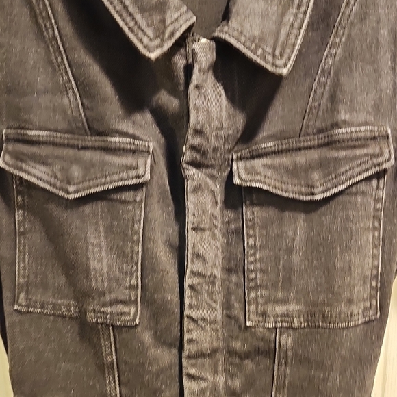 Good American Charcoal Denim Jacket - Picture 6 of 13